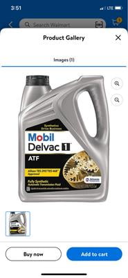 Mobil Delvac 1 Gallon Full Synthetic Auto Trans Fluid for Heavy