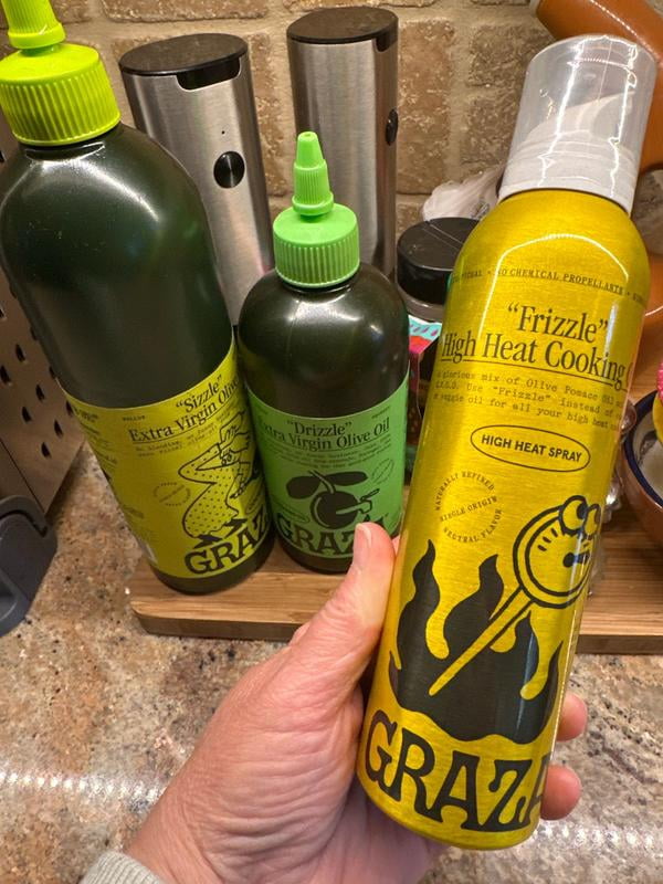 Graza, Frizzle High Heat Cooking Spray, 5oz, Neutral Olive Oil