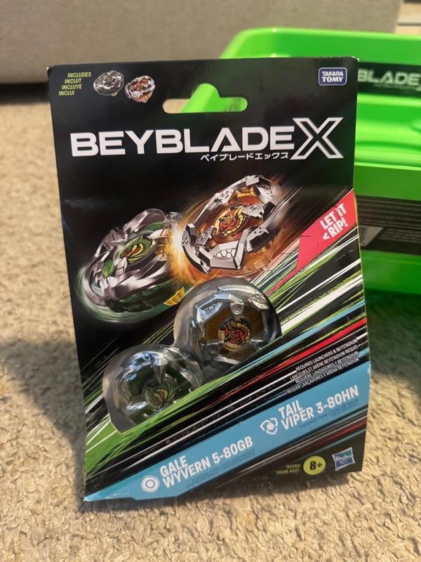 Beyblade X Gale Wyvern 5-80GB & Tail Viper 3-80HN Top Set, Ages 8+