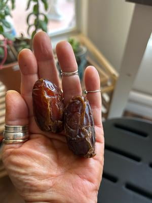 Natural Delights Pitted Medjool Dates 8 Oz with 4g Fiber, Vegan