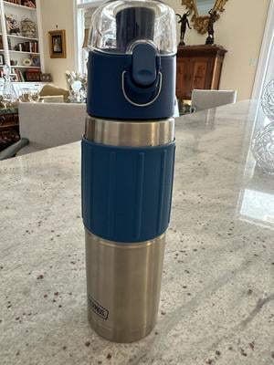 Genuine Thermos Brand 18oz Vacuum-Insulated Stainless Steel Hydration Bottle,  Slate Blue - Walmart.com