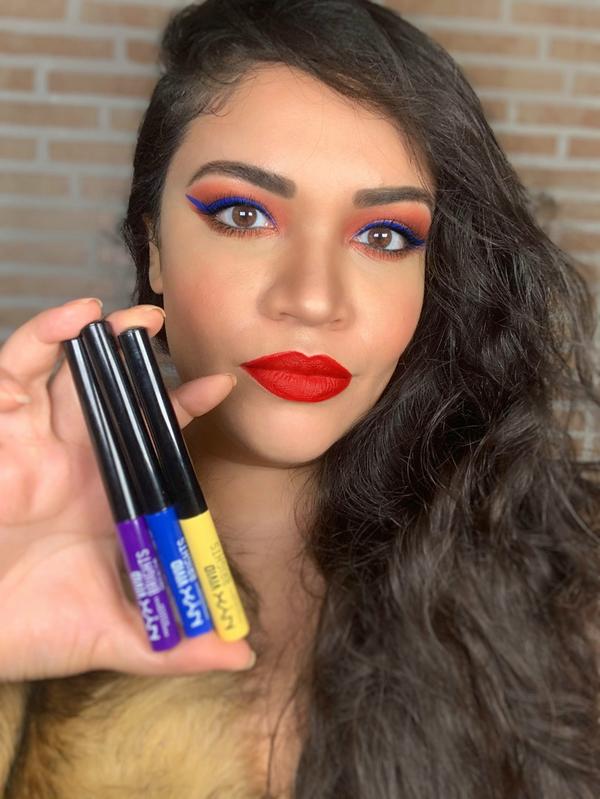 nyx vivid sapphire eyeliner