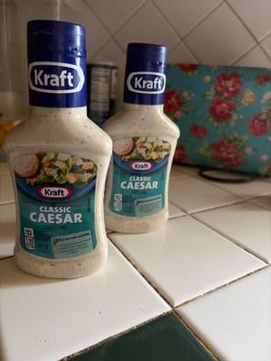 9 pack) Kraft Classic Caesar Dressing, 8 fl oz Bottle, Casein Free - Walmart.com 9 pack) Kraft Classic Caesar Dressing, 8 fl oz Bottle, Casein Free - Walmart.com