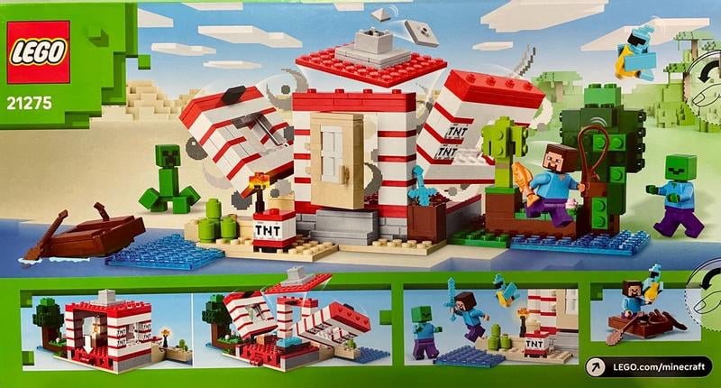 LEGO Minecraft TNT Jungle House, 21275, 287 Pieces - Walmart.com
