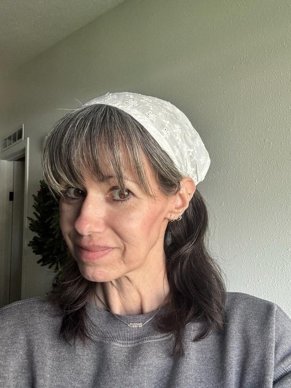 Goody x Lee White Eyelet Headwrap, All Day Comfort, All Hair Types