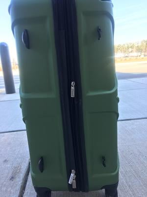 coleman green suitcase