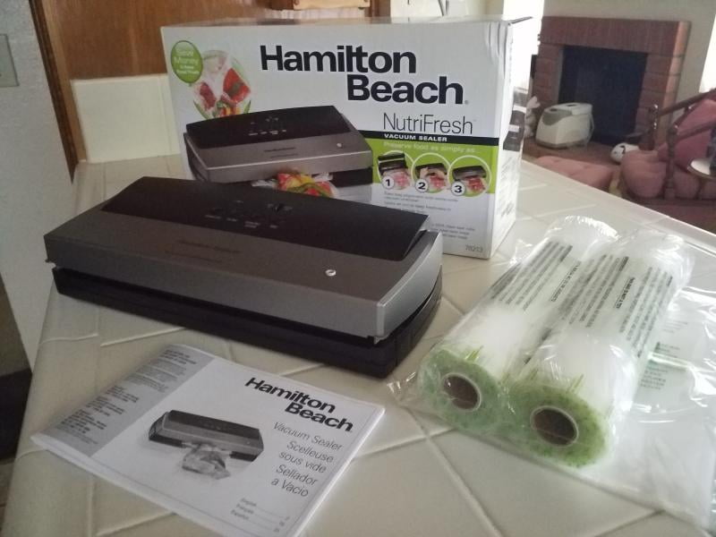 Hamilton Beach NutriFresh Food Vacuum Sealer Machine w/ 2-Roll Storage -  20295586