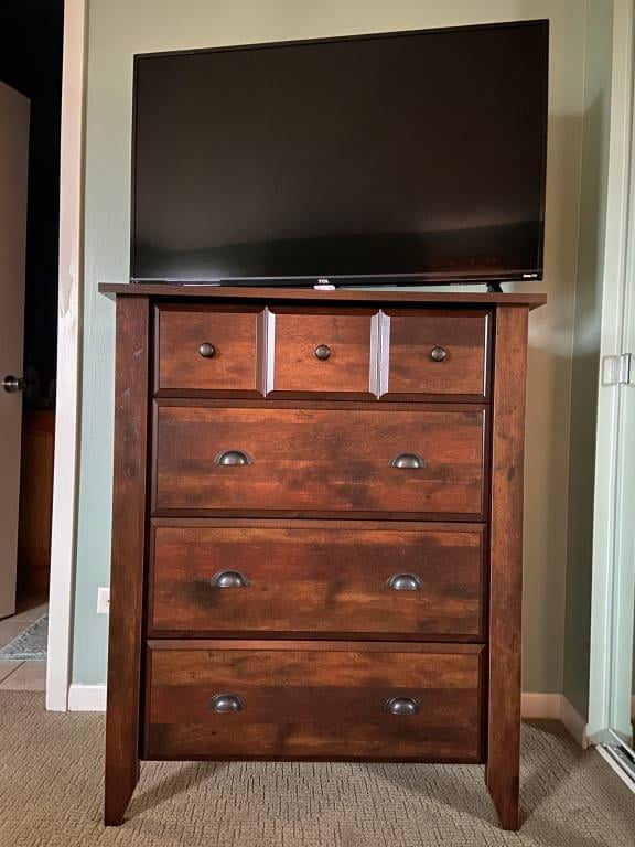 Better Homes Gardens Leighton 4 Drawer Dresser Rustic Cherry