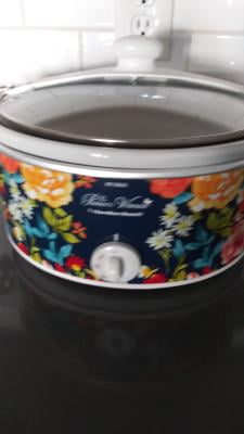 6 Quart The Pioneer Woman Portable Slow Cooker Melody Breezy Blossom Crock  Pot