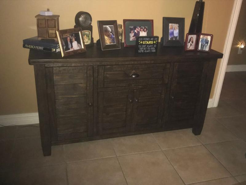 Ashley Furniture Trudell Buffet In Dark, Trudell Dining Room Server Cabinet