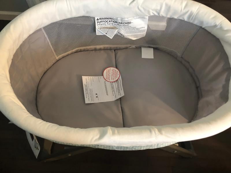 ingenuity wood foldaway rocking bassinet walmart