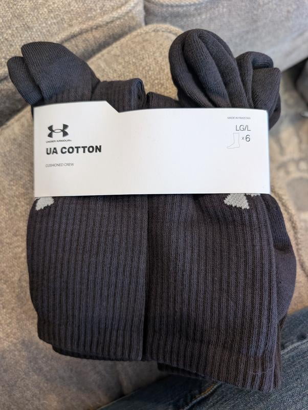 Under Armour 6-Pack Cotton Crew Sock - Samsclub.com