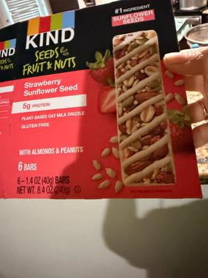 KIND Seeds Fruit & Nuts Snack Bar Strawberry Sunflower Seed, 1.4 oz, 6  Count - Walmart.com