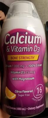Natures Way Calcium Vitamin D3 Liquid Dietary Supplement