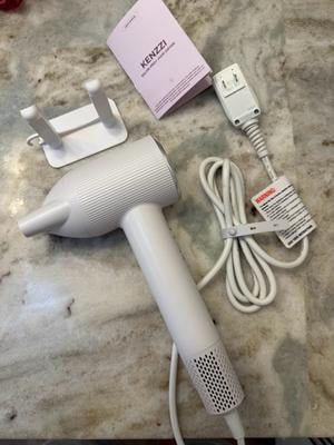 SALON PROGRAM HAIR DRYER ホワイト KENZZI Salon Pro+ Ionic Hair Dryer, 1300W High-Speed 110,000 RPM