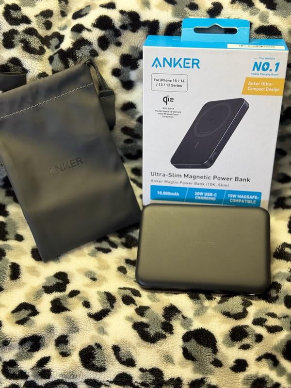 Anker MagGo Qi2 Ultra-Slim Magnetic Power Bank, 10,000mAh, 15W