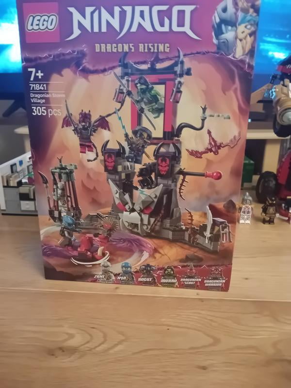 LEGO NINJAGO Dragonian Storm Village Toy Set, Spinner Toy, 6