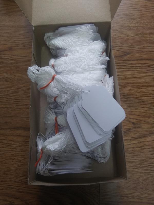 Avery Strung Marking Tags - 1000 Bulk Pack, 2-3/4" X 1-11/16", Bright White
