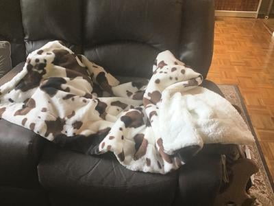 better homes and gardens cow print blanket