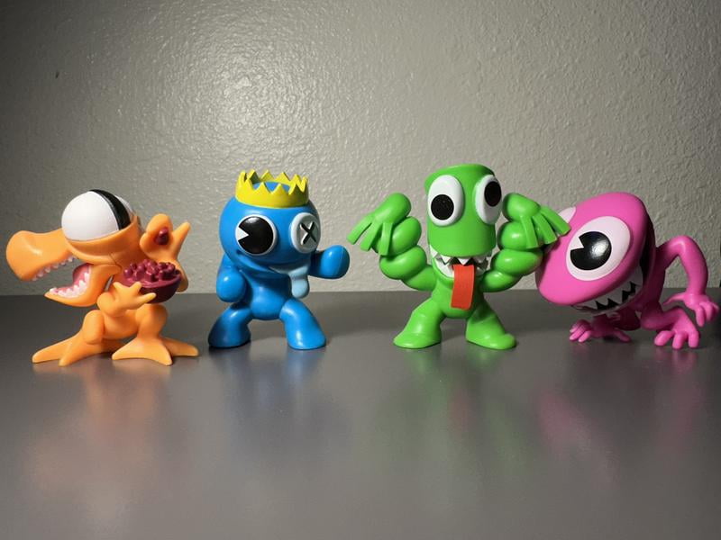 Free Shipping! PhatMojo Rainbow Friends 4-Pack Minifigure Set Neon