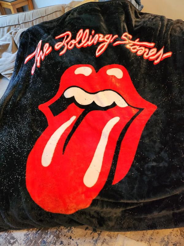 ラグマット ブランケット ローリングストーンズ The Rolling Stones Psychedelic Check Silk Touch Throw Blanket 50 x 70