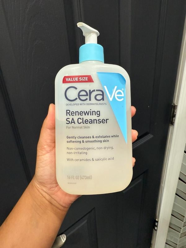 CeraVe Renewing SA Cleanser, Salicylic Acid Foaming Gel Face