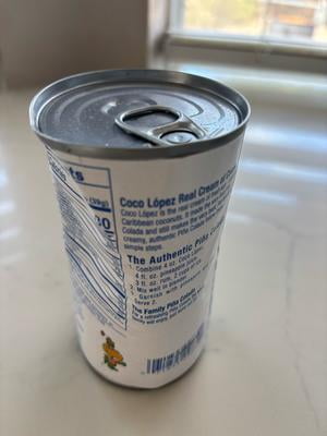 Coco Lopez, Cream of Coconut, 15oz, Shelf Stable Aluminum Can