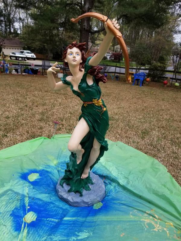 Design Toscano Rhiannon The Archer Garden Fairy Statue Large