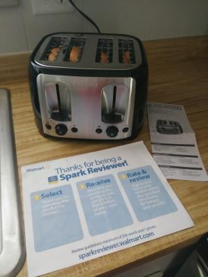 REVIEW BLACK+DECKER 4-Slice Toaster with Extra-Wide Slots TR1478BD