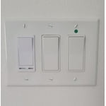Maxxima 3-Way / Single Pole Decorative LED Dimmer Rocker Switch, 600 ...