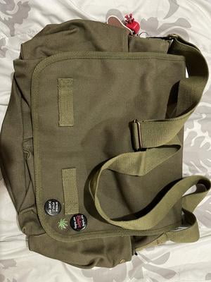 RapDom Classic Military Messenger Bag [Khaki - 19