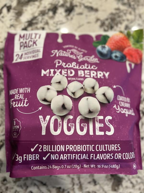 Nature's Garden Probiotic Mixed Berry Yoggies 0.7 oz., 24 pk