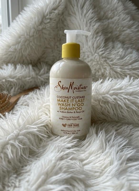 SheaMoisture Coconut Custard Make It Last Wash N' Go Shampoo, 13