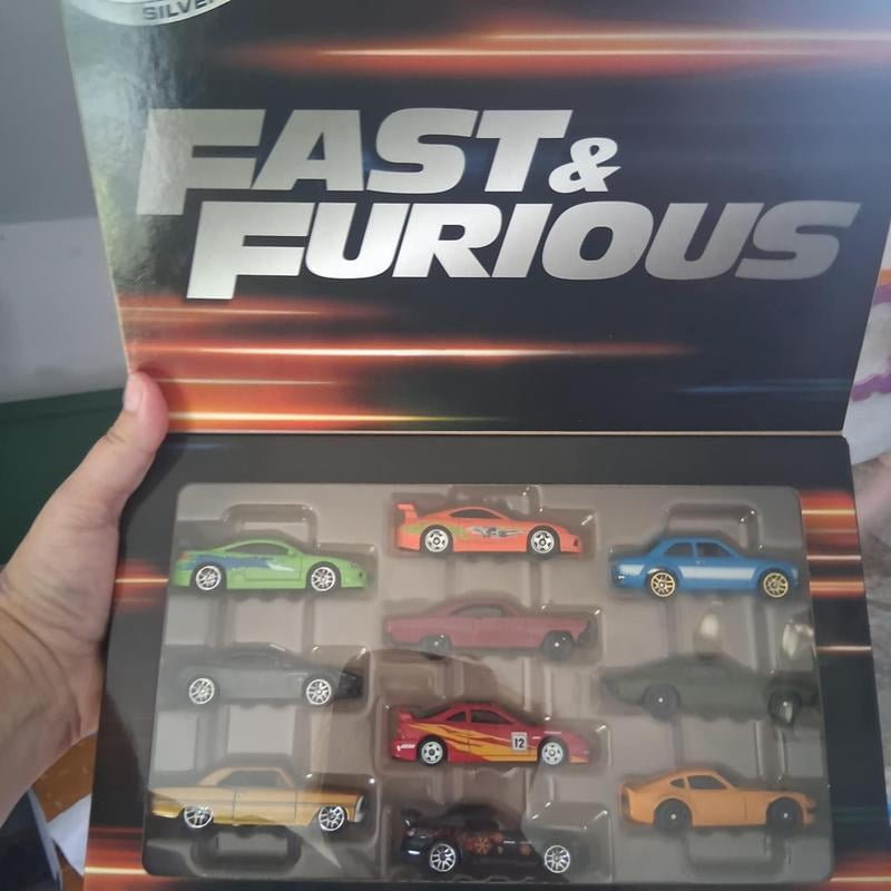 Hot Wheels Fast & Furious-Themed 10-Pack, Set of 10 1:64 Toy Cars