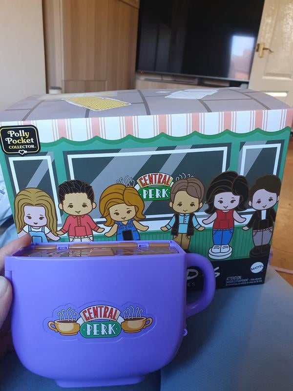 Polly Pocket Friends - Coffret collector compact en forme de tasse de café incluant 6 mini
