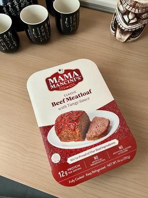 MamaMancini's Classic Beef Meatloaf with Tangy Sauce 14 oz