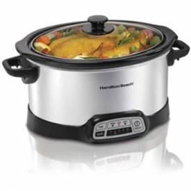 Hamilton Beach 5 qt. Portable Slow Cooker 33256 - The Home Depot