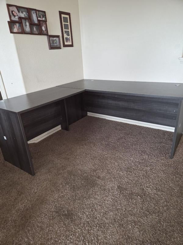 Bush Business Furniture Studio C L-Shaped Desk with Hutch, 72W x