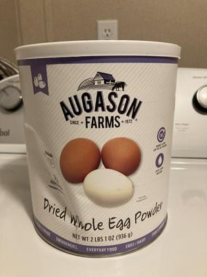 Augason Farms, Dried Whole Egg Powder, 85 Servings, Pasteurized