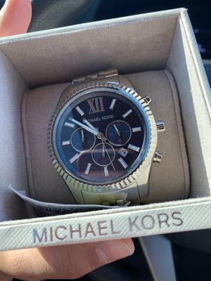 Michael Kors Lexington Men's Watch, Silver-Tone Stainless Steel