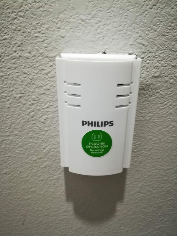 Philips Plugin 2Melody Doorbell Kit, White, DES2120W/27, 45 OFF