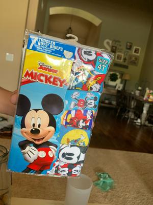 Mickey Mouse Briefs, 3-Pack (Toddler Boys) - Walmart.com