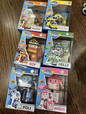 Robocar POLI, Transforming Robot Toys, 4 Pack, for Ages 3+