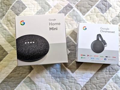Google Smart TV Kit: Google Home Mini and Chromecast, Walmart