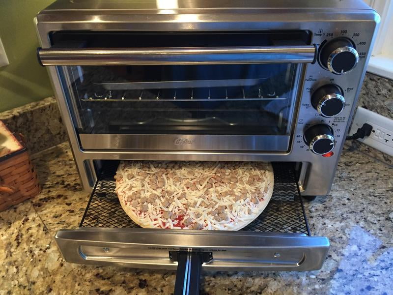 Oster Convection Oven With Dedicated Pizza Drawer Stainless Steel