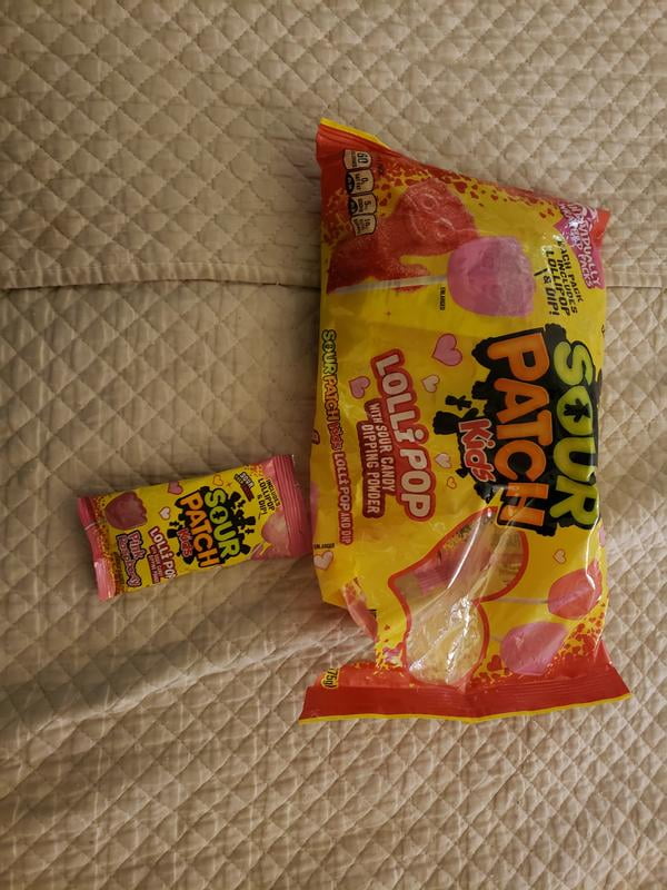 SourPatch Kids Lollipops - Orange Flavor - Halloween Themed Lollipop Suckers With