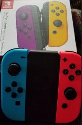 Nintendo Switch Joy-Con Pair (L-R), Neon Purple and Neon