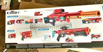 XSHOT Excel Combo Pack Ranger X8, Hawkeye, and 2 Micros by ZURU