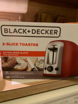 BLACK+DECKER TR1278TRM 2-Slice Toaster, Red