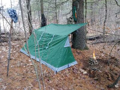 Bivy Tent with Lightweight Aluminum Poles Ozark Trail 1-Person 3.2 lb 